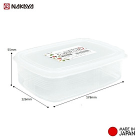 Hộp nhựa cao cấp bảo quản thực phẩm hình chữ nhật 830ml - Hàng nội địa Nhật