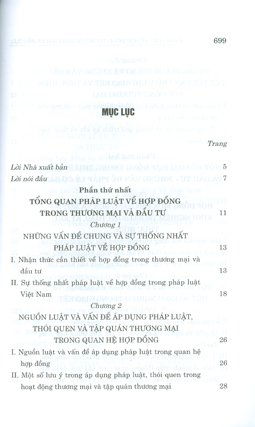 PHÁP LUẬT VỀ HỢP ĐỒNG TRONG THƯƠNG MẠI VÀ ĐẦU TƯ - Những Vấn Đề Pháp Lý Cơ Bản (Sách chuyên khảo) (Xuất bản lần thứ tư có sửa chữa, bổ sung)