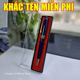 Bút ký Lincoln. Jr 001, kiểu xoay, mực bi 0.7 mm, nét mực đều ở mọi góc nghiêng