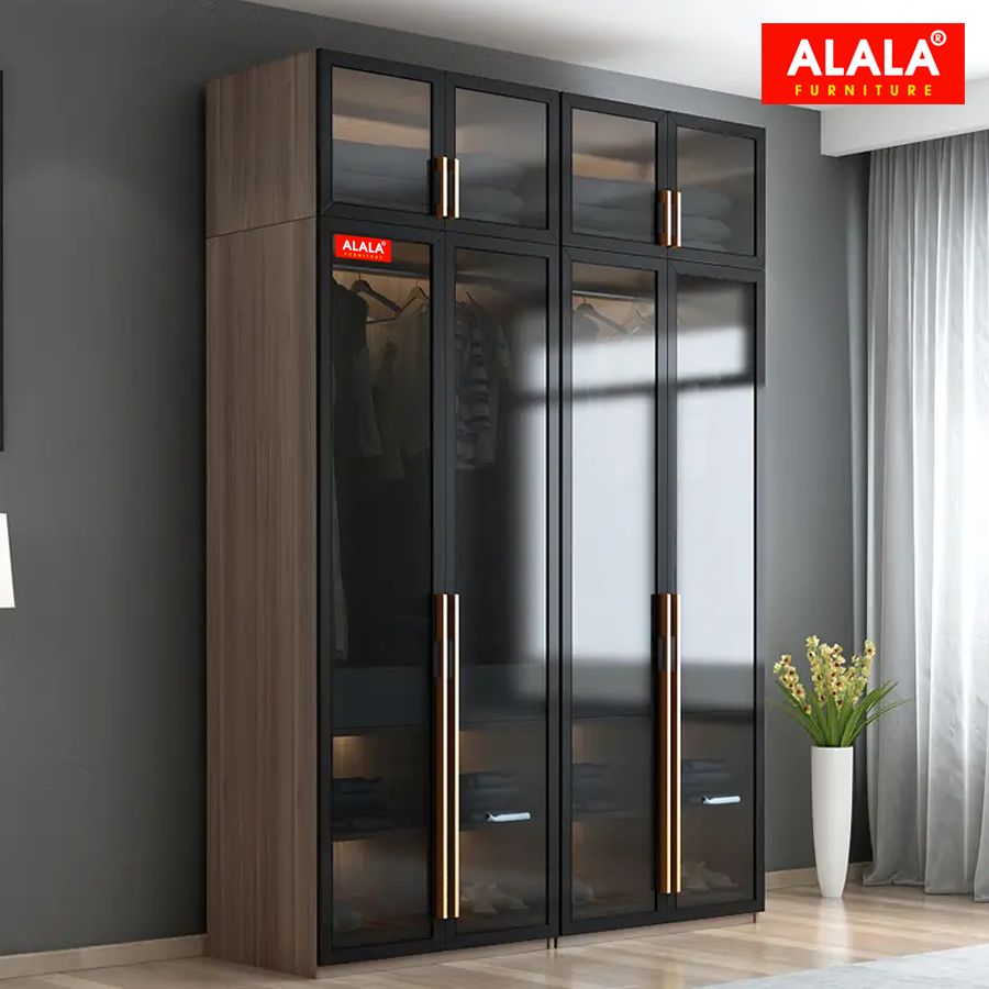 Tủ quần áo ALALA cánh kính cao cấp/ Miễn phí vận chuyển và lắp đặt/ Đổi trả 30 ngày/ Sản phẩm được bảo hành 5 năm từ thương hiệu ALALA