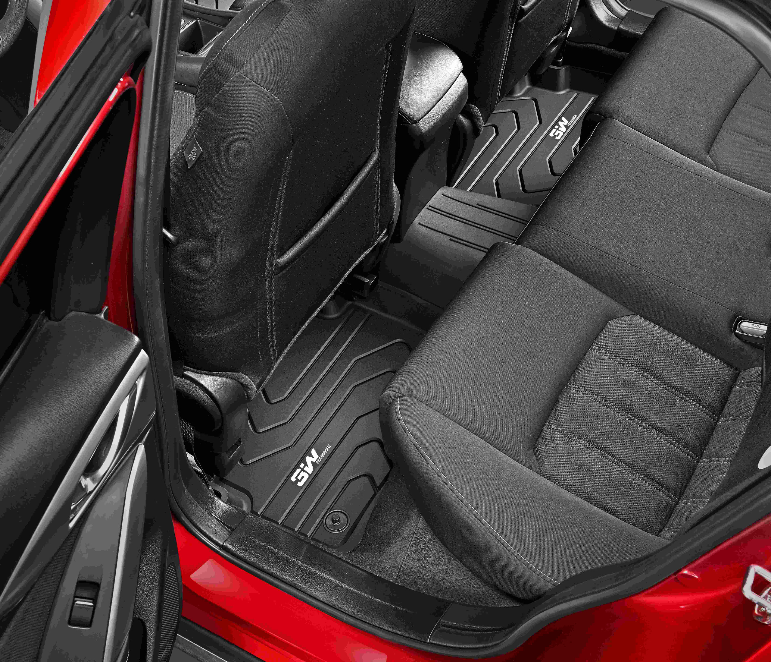 Thảm lót sàn xe ô tô MAZDA CX4 2017- nhãn hiệu Macsim 3W - chất liệu nhựa TPE đúc khuôn cao cấp - màu đen