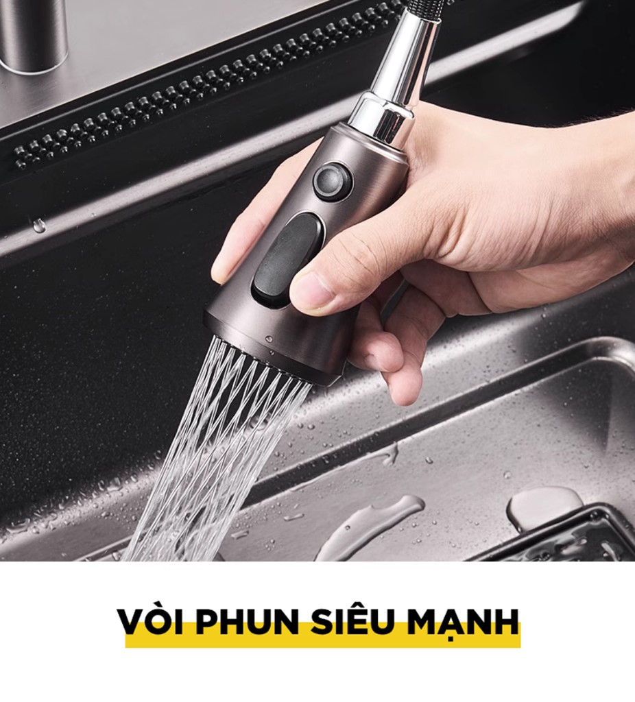 CHẬU RỬA BÁT EUROVINTO CAO CẤP INOX 2 HỐ VUÔNG MÃ 7545-AWFB