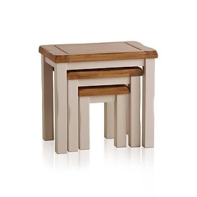 Bộ Bàn Xếp Lồng Kemble Ibie LTXKEMO - Trắng (55 x 35 cm)