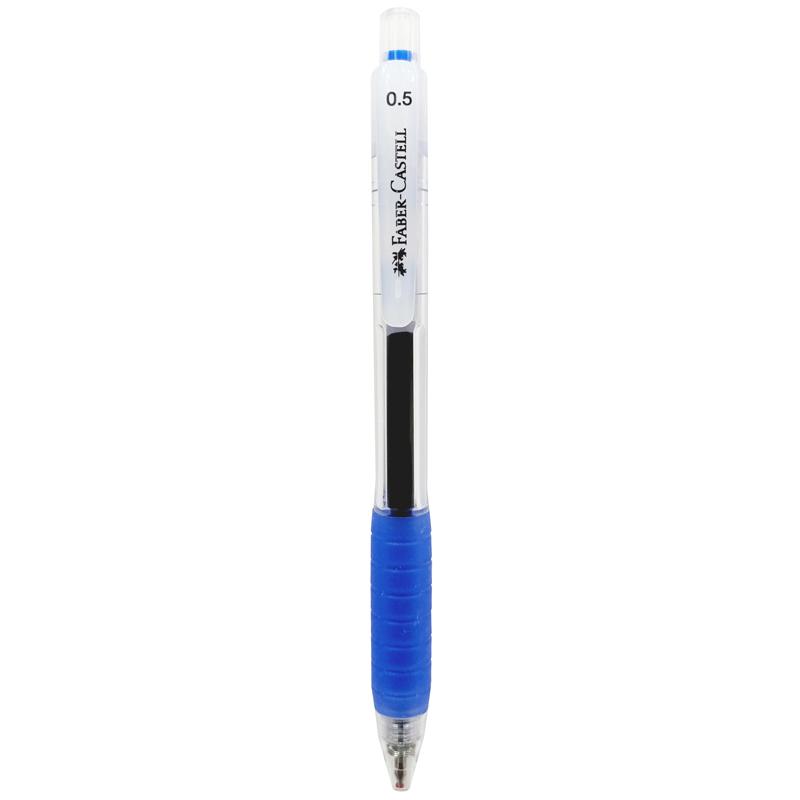 Bút Gel Bấm Fast Gel 0.5 mm - Faber-Castell 641651 - Mực Xanh