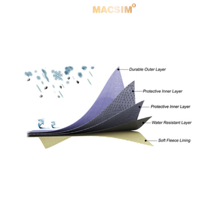 Bạt phủ ô tô chất liệu vải không dệt 3 lớp cao cấp thương hiệu MACSIM cho xe ô tô MG ZS - màu ghi