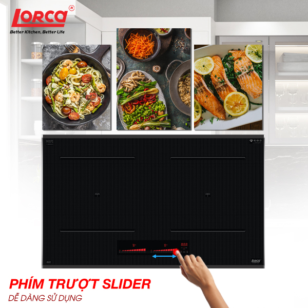 Bếp Từ Đôi LORCA LCI 890 PLUS - Hàng Nhập Khẩu Từ Đức Chính Hãng Cao Cấp, Công Nghệ E.G.O Hiện Đại và Tiết Kiệm Năng Lượng