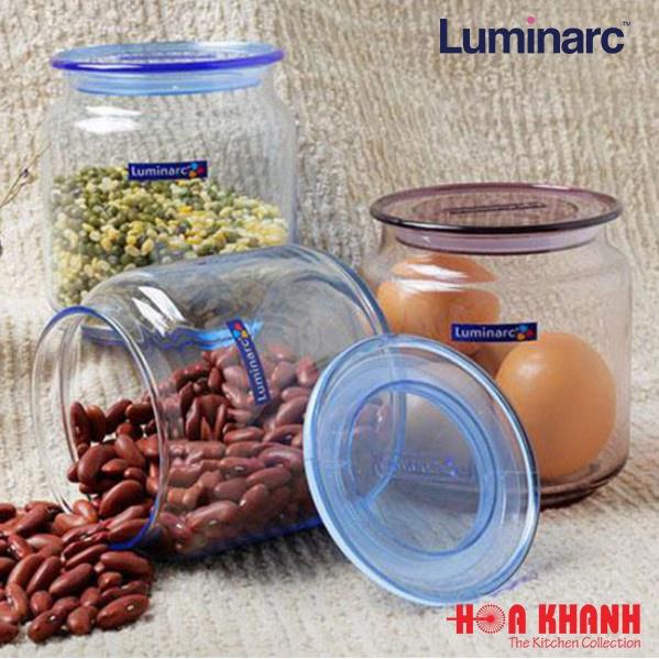 Hũ Thủy Tinh Luminarc Rondo Blue 500ML - J1848