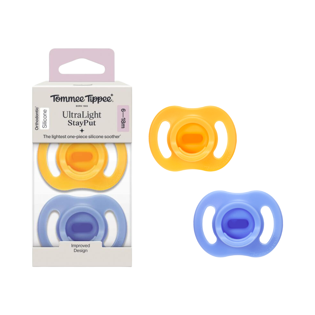 COMBO Ty Ngậm Silicon Siêu Nhẹ Tommee Tippee Ultra Light 6-18m & Bình Sữa Ty Siêu Mềm Tommee Tippee Natural Start 260ml