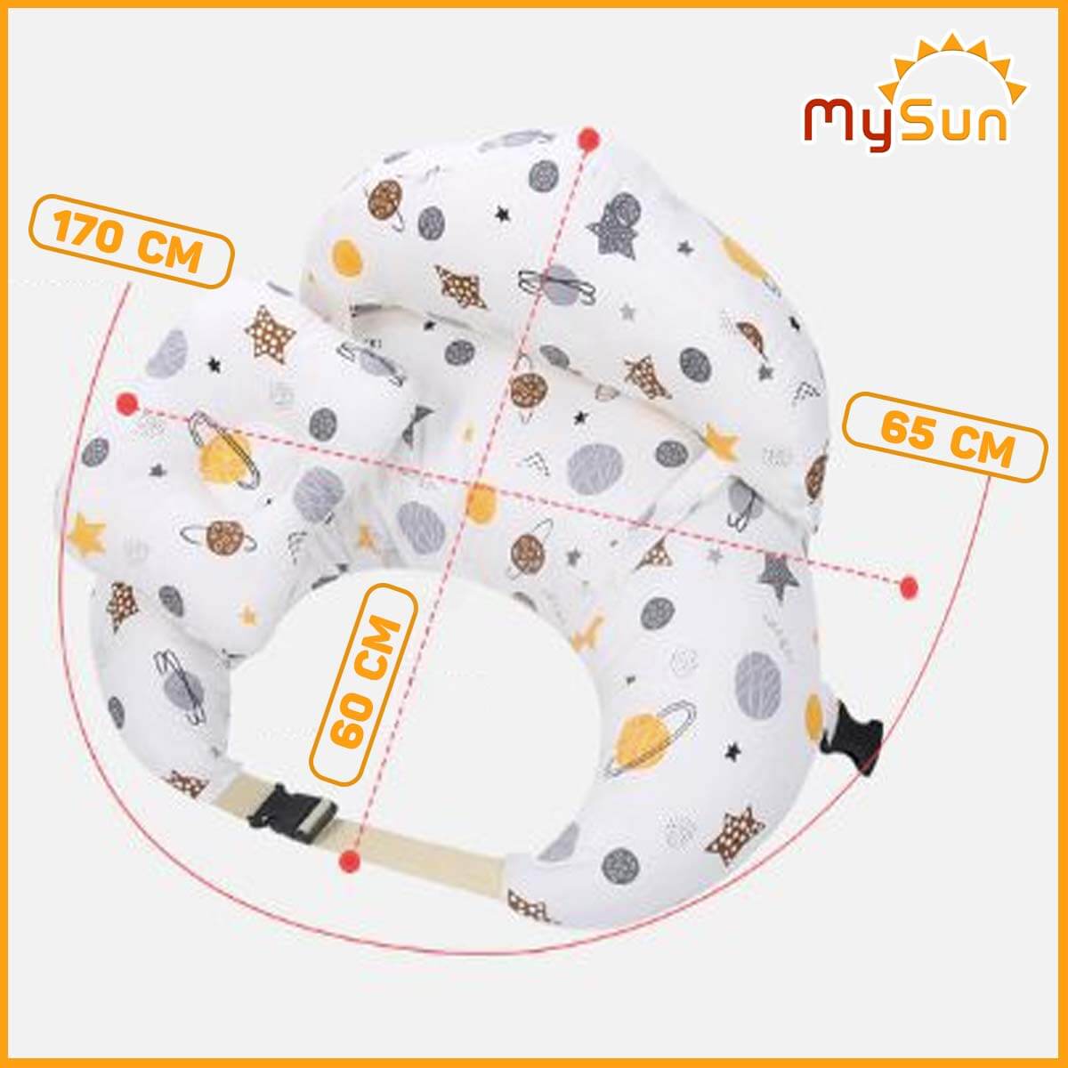 Đệm gối chữ C chống trào ngược dạ dày cho trẻ sơ sinh nằm ngủ, bé con bú, tựa lưng cho bà bầu.
