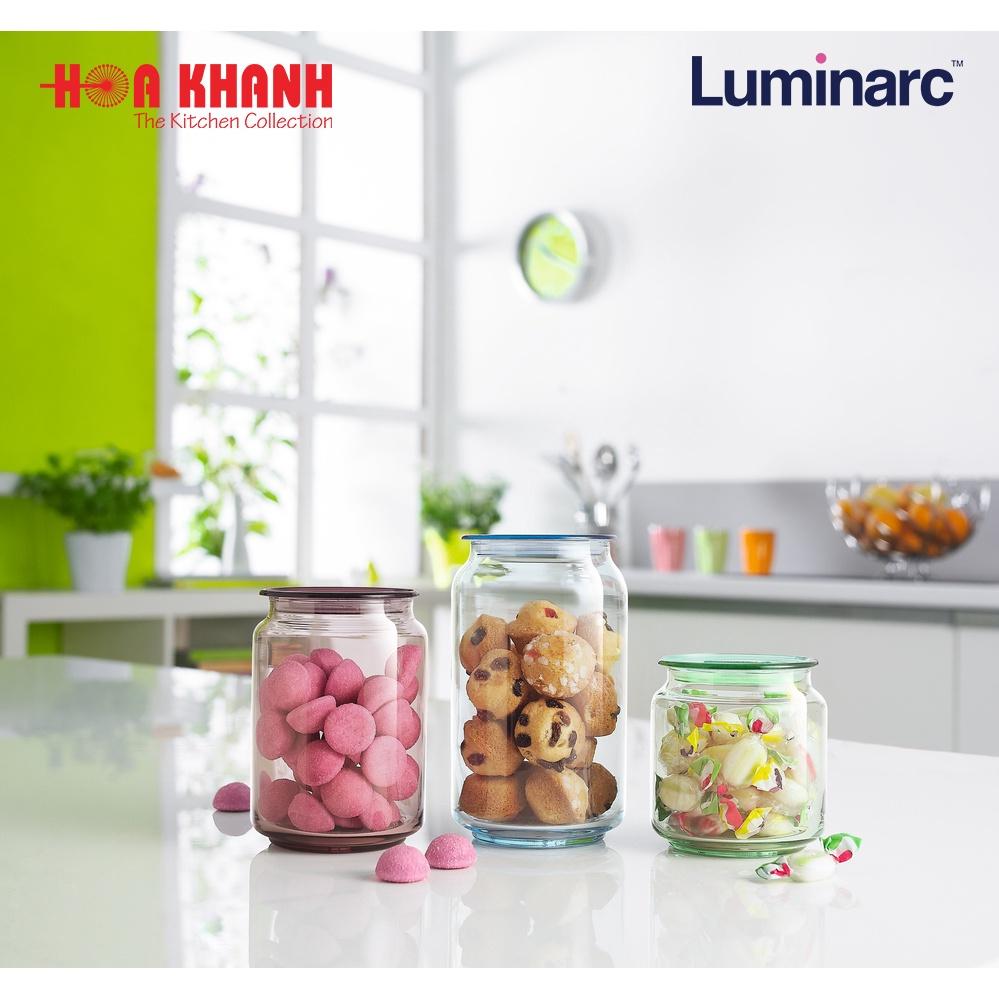 Hũ Thủy Tinh Luminarc Rondo Blue 500ML - J1848