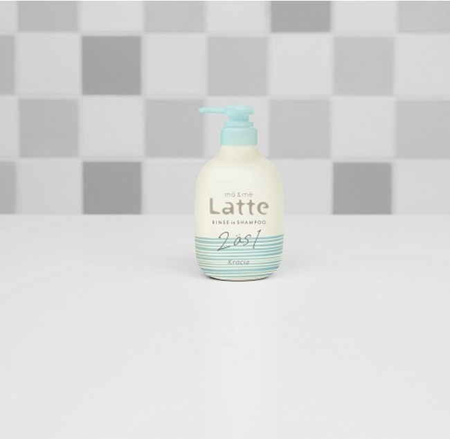 Dầu Gội 2 Trong 1 Dành Cho Cả Gia Đình Kracie Ma & Me Latte 2 In 1 Rinse In Shampoo 490 mL