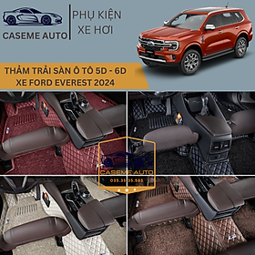 [FORD EVEREST] Thảm Trải Sàn, Lót Sàn Ô Tô 5D 6D Thiết Kế Theo Xe FORD EVEREST 2024 Chống Nước, Không Mùi - MẪU CARBON - Hàng Chính Hãng