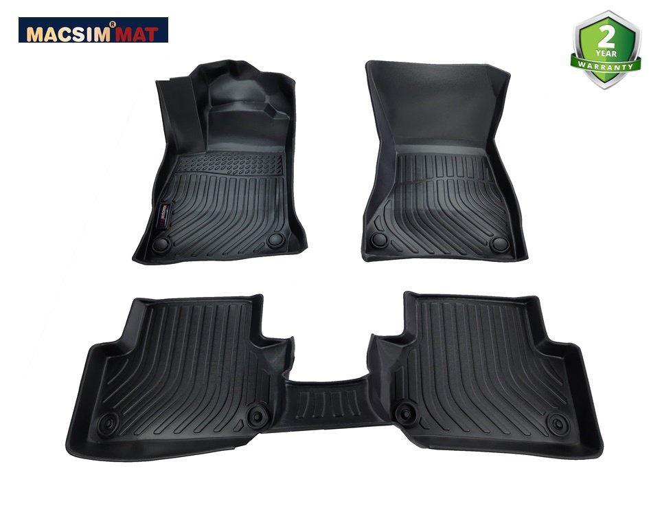Thảm lót sàn xe ô tô Audi A5/ S5 2008-2017 Nhãn hiệu Macsim chất liệu nhựa TPE cao cấp màu đen