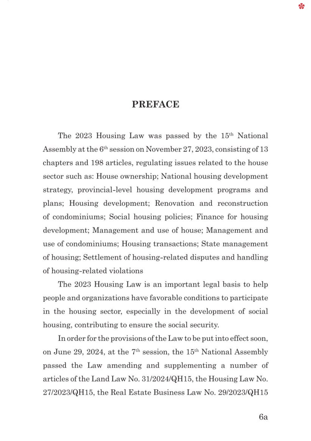 Luật nhà ở 2023 (song ngữ Việt Anh) The 2023 Housing Law (Vietnamese -English)