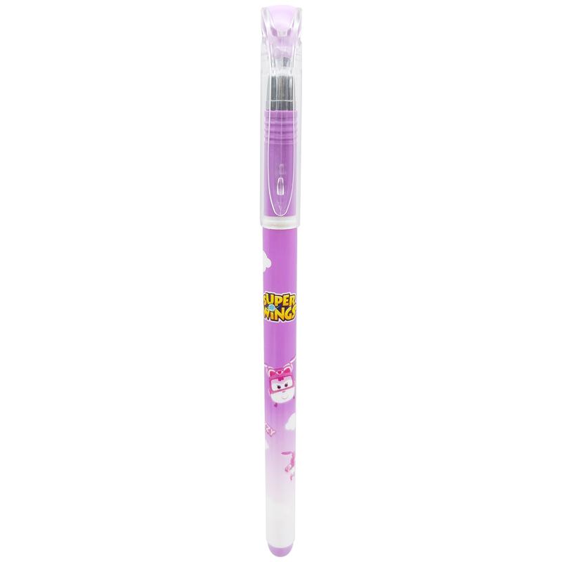 Bút Gel Super Wings 0.5 mm - Deli CG12-TI - Mực Tím