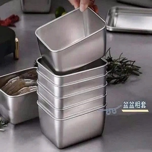 HỘP INOX ĐỰNG THỰC PHẨM KÈM NẮP NHỰA - Hàng chính hãng