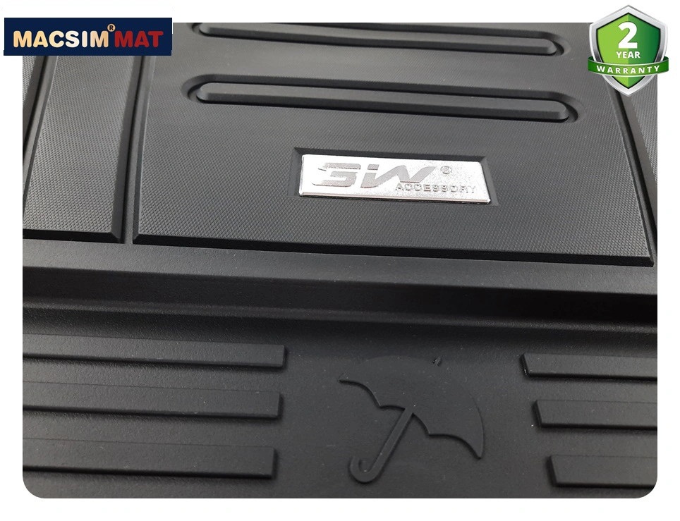 Thảm lót cốp xe ô tô Audi A6L nhãn hiệu Macsim 3w chất liệu TPE cao cấp màu đen
