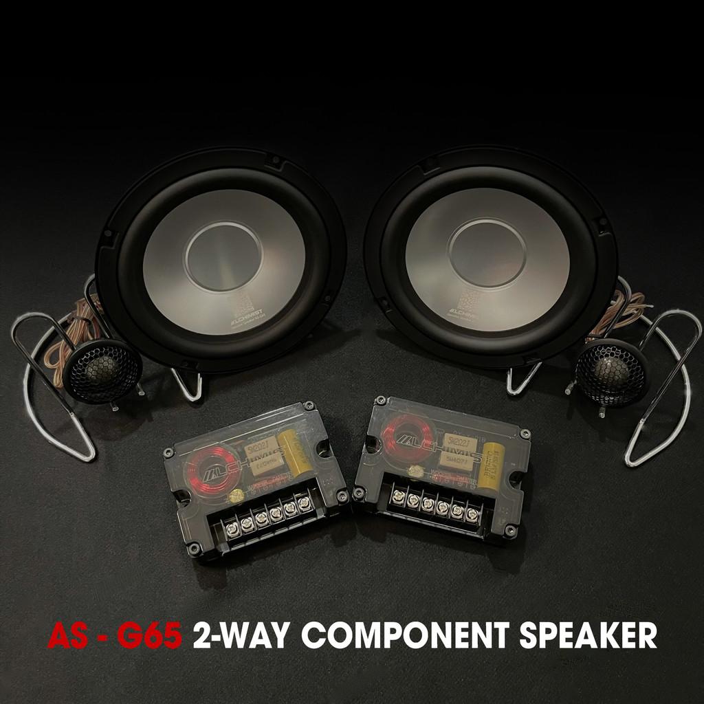 Loa 2-Way Alchimist AS-G65 Component Speaker Màng Nhôm Trắng Sang Trọng, Công Suất 130W Mạnh Mẽ