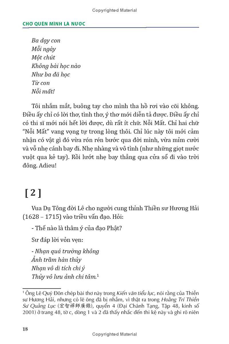 Chớ Quên Mình Là Nước