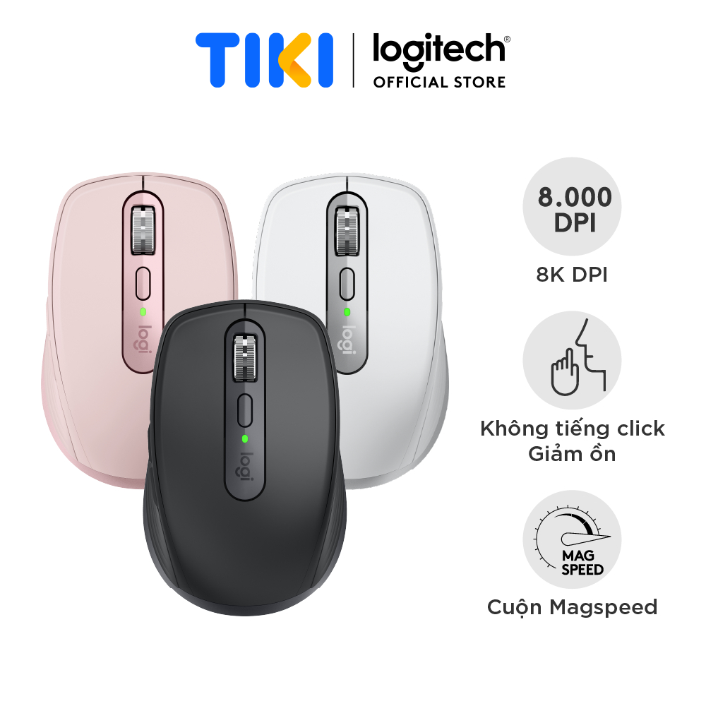 Chuột không dây Logitech MX Anywhere 3S Wireless/ Bluetooth - Hàng chính hãng