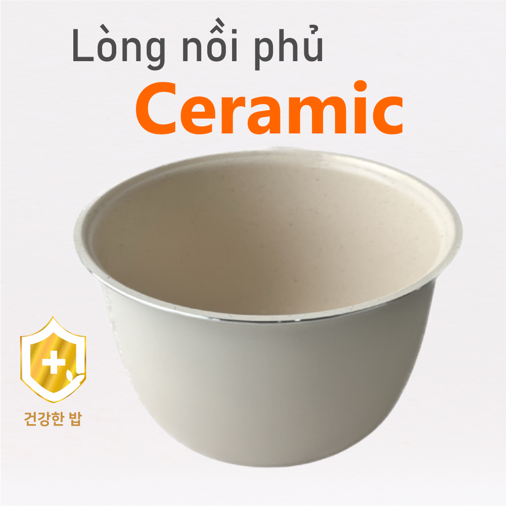 Nồi cơm điện đa chức năng Daewoo DWRC-210MW 1 Lít lòng nồi phủ Ceramic - Hàng chính hãng