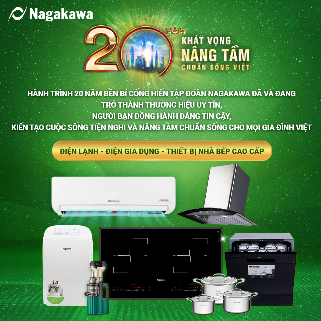 Nồi Cơm Điện Tử Lòng Niêu Nagakawa NAG0135 (1.8L - 900W) - Tích Hợp 10 Chương Trình Nấu - Hàng Chính Hãng