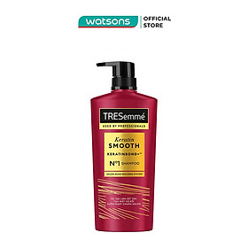 Dầu Gội Tresemmé Keratin Smooth Tinh Dầu Argan & Keratin Vào Nếp Suôn Mượt 640g