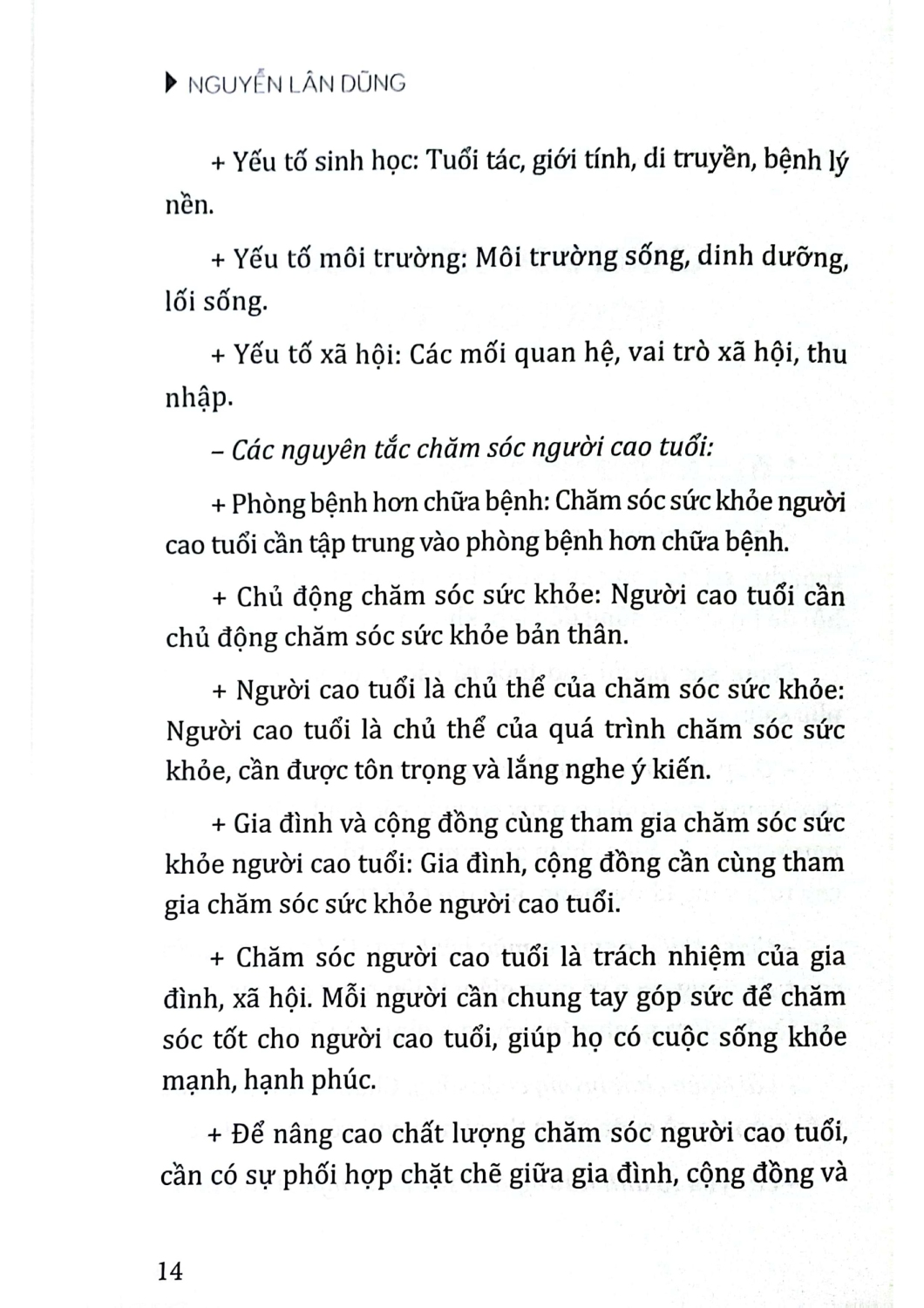 Chăm Sóc Người Cao Tuổi - HNB