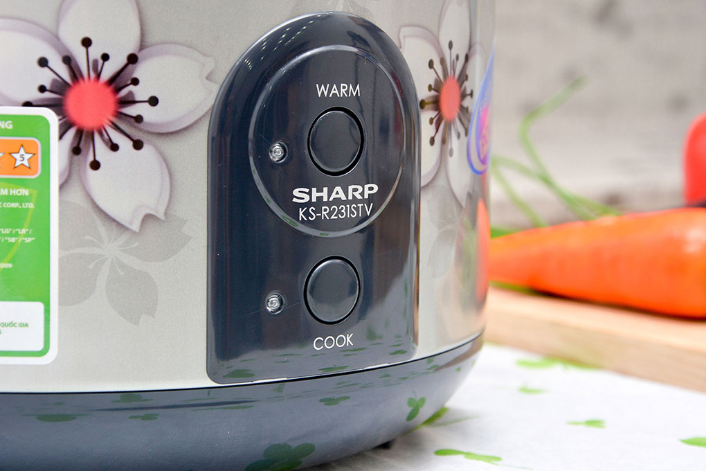 Nồi Cơm Điện Nắp Gài Sharp KS-R231STVSS (2.2L) - Hàng chính hãng