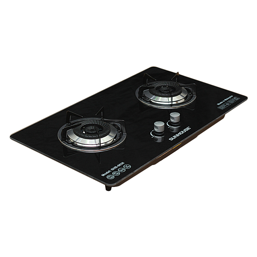 Bếp Gas Âm Đôi Sunhouse SHB6636 - Đen - Hàng chính hãng