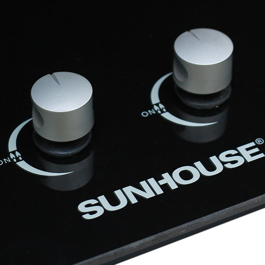 Bếp Gas Âm Đôi Sunhouse SHB6636 - Đen - Hàng chính hãng