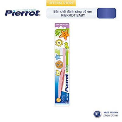 [ Mua 2 tặng 1 set kit ] Bàn chải đánh răng trẻ em PIERROT BABY (0- 2 tuổi)