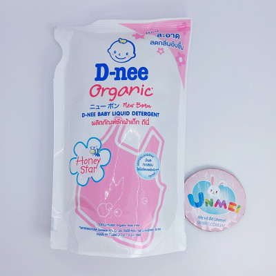 Dung Dịch Giặt Quần Áo Cho Bé D-Nee - Túi 600ml (Hồng)