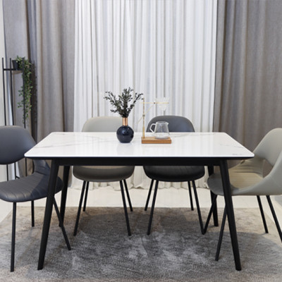 Bộ bàn ăn Amelia 4 chỗ 1400 Grey*4 vuông Jang In 1504300001-07