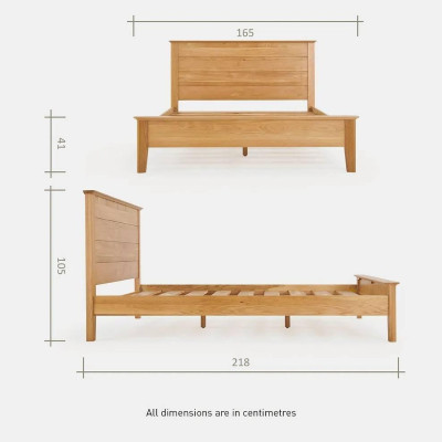 [Trả góp 0%] Giường Copenhagen gỗ sồi IBIE nhiều tùy chọn