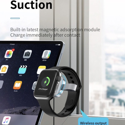 Sạc  đồng hồ không dây Wiwu Wireless Charger M16 Pro cho đồng hồ thông minh tương thích với series 8/ Ultra/7/6/5/4/3/2/1 (38mm, 40mm, 41mm, 44mm, 45mm) - Hàng chính hãng