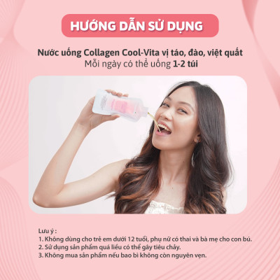 Combo 3 Hộp Nước Uống Collagen Peptide 3000mg Coolvita Hỗ Trợ Trẻ Hóa Sáng Da, Hỗ Trợ Dưỡng Tóc và Móng Kết Hợp Vitamin B3 (45ml× 7 túi)/hộp