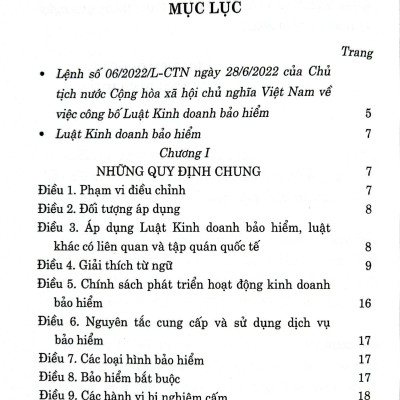Luật Kinh doanh bảo hiểm