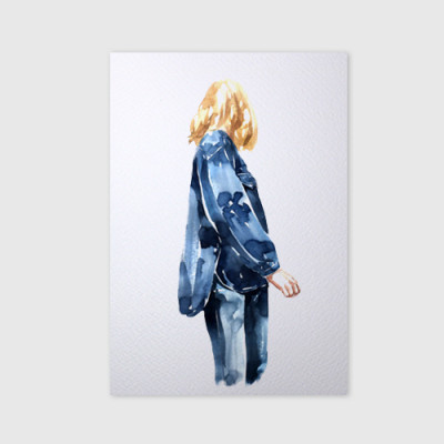 Giấy vẽ màu nước A5 giấy cao cấp có vân đẹp màu trắng sang, dòng giấy chuyên dụng chất giấy dày định lượng 260gsm nhập từ Ý 15 tờ TI599 Green Art- Hàng chính hãng