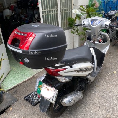 Thùng xe Vision 2012, thùng givi E26NX và baga Givi lắp cho Vison 2012