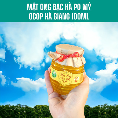 MẬT ONG BẠC HÀ PO MỶ OCOP HÀ GIANG CHÍNH HÃNG 500ML, MẬT ONG BẠC HÀ NGUYÊN CHẤT ĐẶC SẢN HÀ GIANG