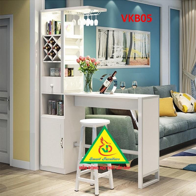 Quầy bar mini kết hợp tủ rượu VKB05 ( không kèm ghế) - Nội thất lắp ráp Viendong Adv