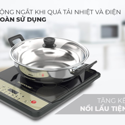 BẾP TỪ ĐƠN SUNHOUSE SHD6158 - Hàng Chính Hãng