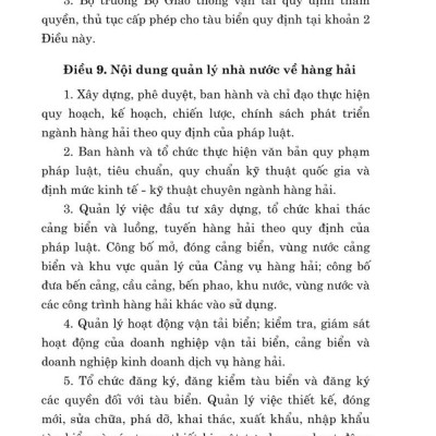 Bộ luật hàng hải Việt Nam năm 2015 (sửa đổi, bổ sung năm 2018, 2023) bản in 2024