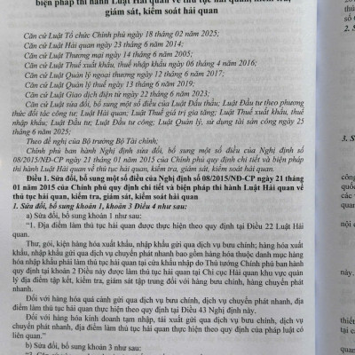 Sách Luật Hải Quan, Luật Thuế Xuất Khẩu, Thuế Nhập Khẩu, Luật Quản Lý Ngoại Thương – Quy Định Về Thủ Tục Hải Quan Đối Với Hàng Hóa Xuất Khẩu, Nhập Khẩu (V2603D)