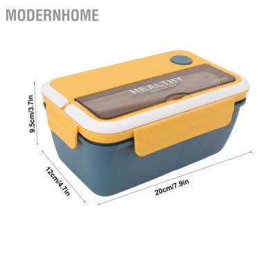 Hộp đựng cơm văn phòng HEALTHY an toàn sức khỏe sử dụng trong lò vi sóng kèm đũa muỗng - HÀNG CHÍNH HÃNG MINIIN