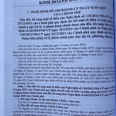 Luật Xử Lý Vi Phạm Hành Chính Và Các Văn Bản Hướng Dẫn Thi Hành