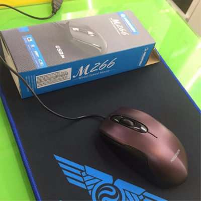 Chuột máy tính có dây Newmen M266 (USB, Purple) - Hàng chính hãng