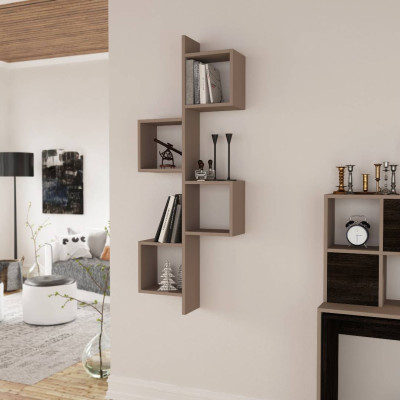 Kệ trang trí gỗ thiết kế mới lạ SMLIFE Wayman