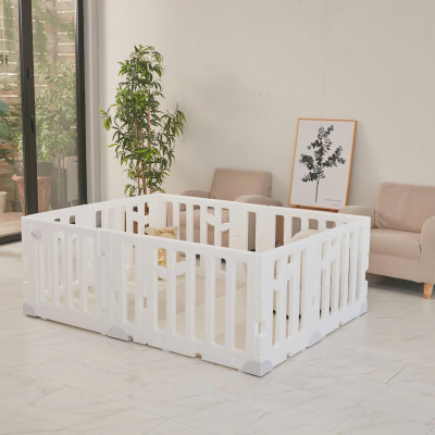 Leaf Babyroom Circle  - Hàng rào chắn / Quây cũi nhựa kiểu dáng hình chiếc lá bảo vệ an toàn cho bé Sản Xuất tại Hàn Quốc
